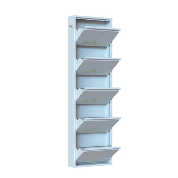 Rubi Line Ab-15 - 5'Li Ayakabı Dolabı 50*15*169 Beyaz