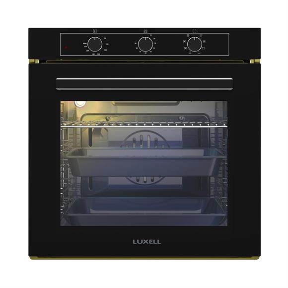 Luxell A68-sf3 88lt Siyah 8 Fonksiyon Mavi Emaye Ankastre Fırın