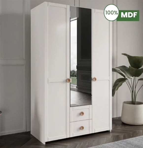 Marcastil Alina 3 Kapılı Dolap MDF