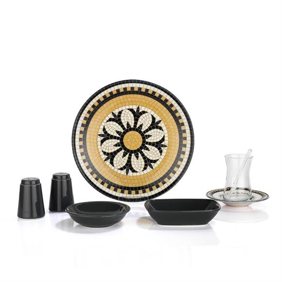 Schafer 1s4651-02001-gri01 Meghan 32 Prç Gri Kahvaltı Takımı