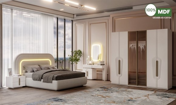 Marcastil Imperial Yatak Odası Başlıklı MDF
