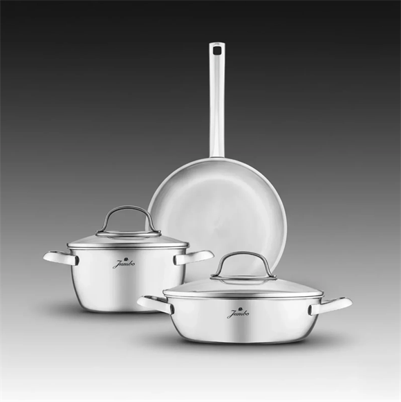 Jumbo Athena 3 Ply 5 Parça Tencere Seti