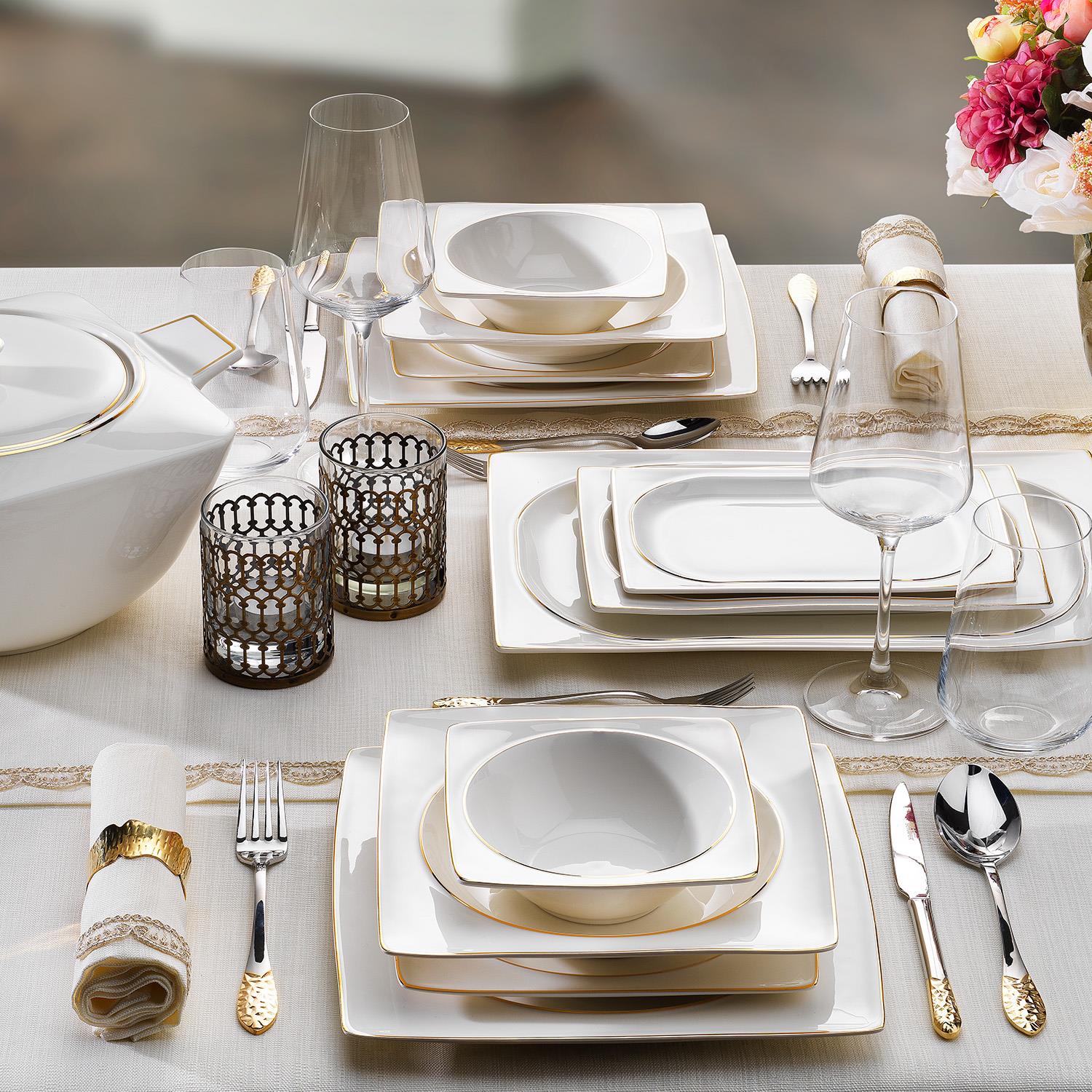 Schafer 1s2407-01001-gld01 Glamor Pure  60 Prç Yemek Takım Gold